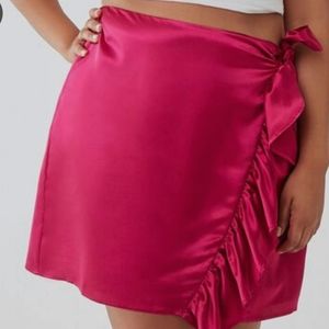 Forever21 plus size neon pink skirt